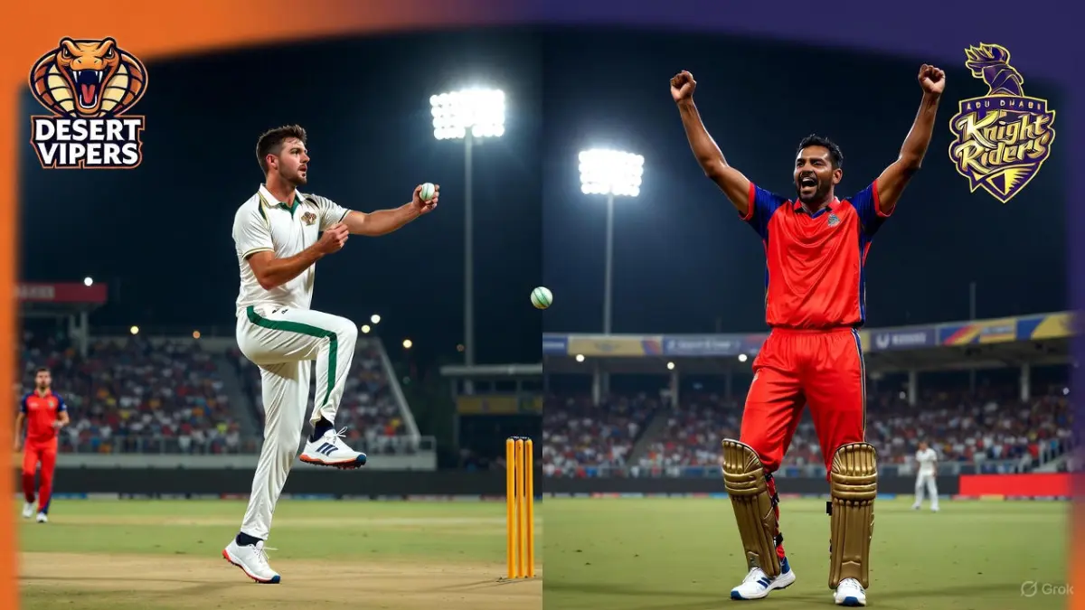 Desert Vipers vs Abu Dhabi Knight Riders ILT20 2025 Live: Score, Prediction & Stream DV vs ADKR